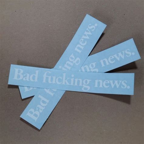 Cutting Sticker Bike Bad Fking News Ver 2 Vinyl Logo Shopee Philippines