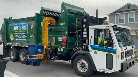 Brand New Waste Pro Battle Motors McNeilus ZR Garbage Truck YouTube