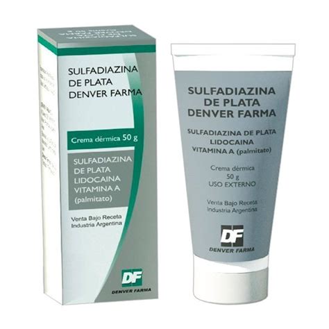 Sulfadiazina De Plata Denver Farma Crema X 50 Grs Lidocaina