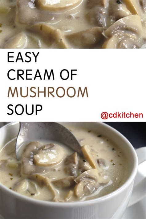 Easy Cream Of Mushroom Soup Recipe