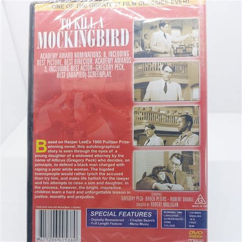 To Kill A Mockingbird DVD 1962 Gregory Peck Brock Peters NEW