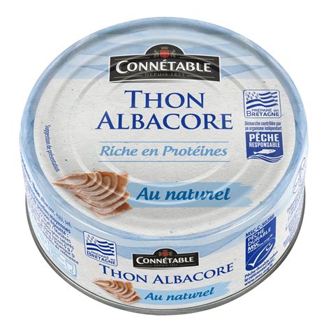 CONNETABLE Thon Albacore Au Naturel MSC 112g Pas Cher Auchan Fr