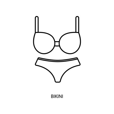 Bikini Concepto L Nea Icono Sencillo Elemento Ilustraci N Bikini