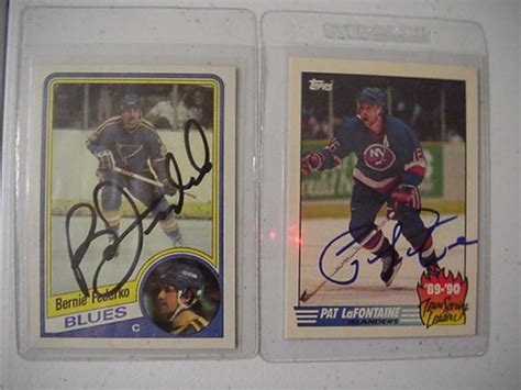 Card Lot Of Hockey Hof Signed Autographed Cards Hawerchuk Sundin