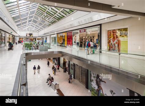 Inside Cf Rideau Centre Shopping Mall In Ottawa Ontario Canada Stock