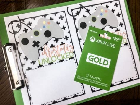 Christmas Unlocked Printable Xbox T Card Holder ⋆ Parenting Chaos