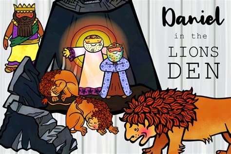 Daniel In The Lions Den Cartoon Christian Bible Clipart By Prawny