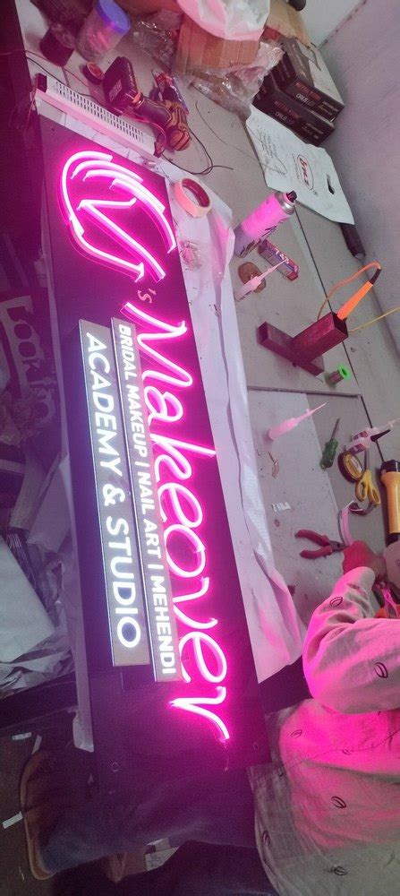 LED Acrylic Neon Sign Board For Advertising At Rs 950 Sq Ft In