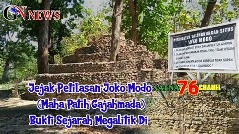 Situs Sitinggil Joko Modo Bukti Saksi Sejarah Patih Gajah Mada Perlu