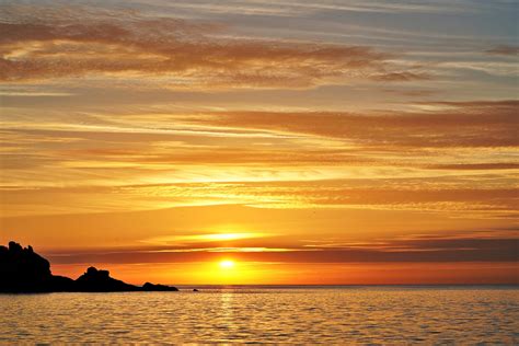 Haut Images Coucher De Soleil Sur La Mer Fond D Cran Fr