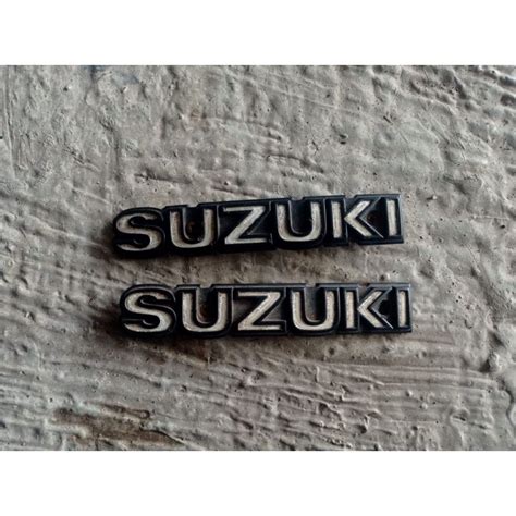 Jual Emblem Logo Stiker Tengki Tanki Tangki Motor Suzuki Rc 80 Dk Ori