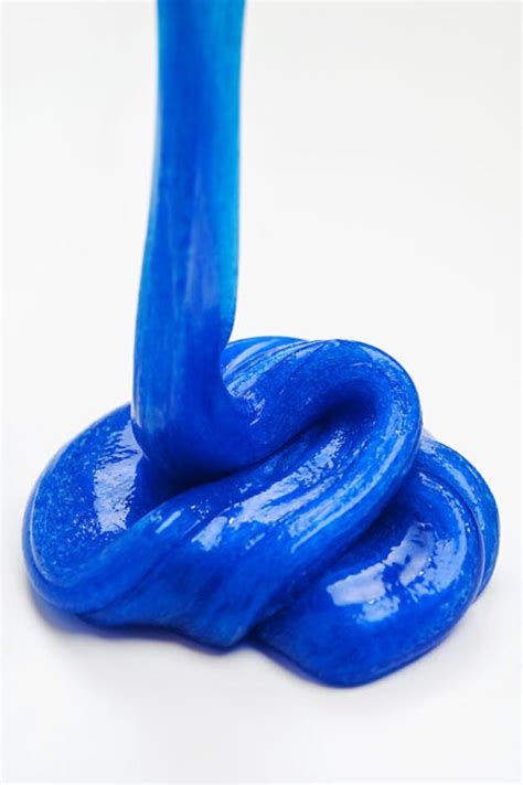 blue slime easy recipe  glossy blue slime