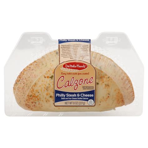 Save On De Palo Foods Deli Calzone Philly Steak Cheese Order Online