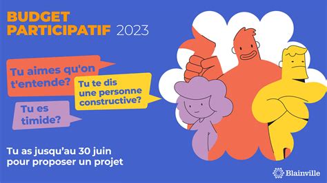 Budget Participatif Dition Projets Ville De Blainville