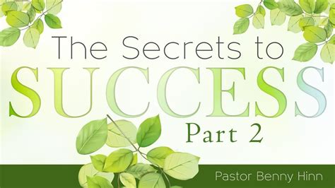 Watch Part 2 To Pastor Bennys Teaching The Secrets Of Success