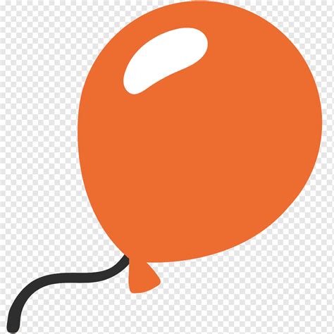 Emoji Balloon Wiktionary Text Messaging Android Baloons Orange