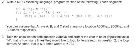 Solved Write A Mips Assembly Language Program Solutioninn