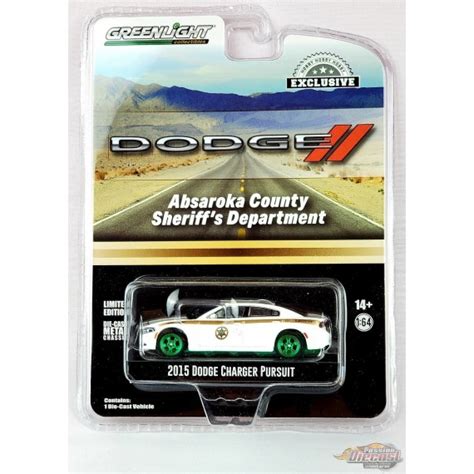 Greenmachine County Sheriffs Department 2015 Dodge Charger Pursuit Hobby Exclusive 164