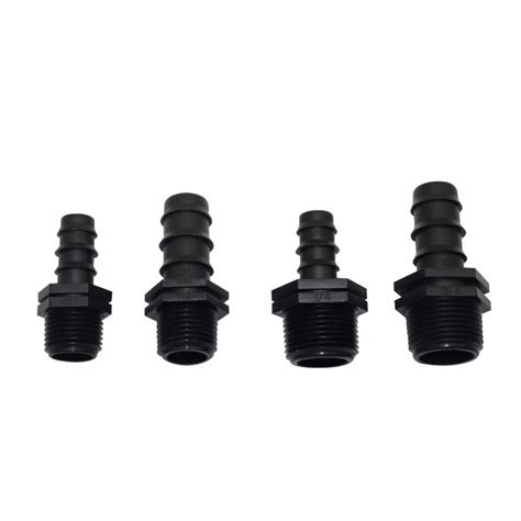 20pcs Dn16 Dn20 Connector 1 2 3 4 Male Thread To 12mm 16mm Barbed