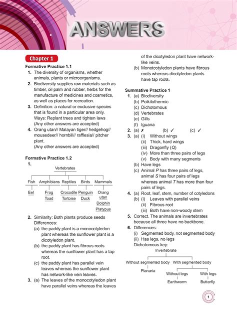 Kssm Science Form 1 Exercise Hannah Chapman