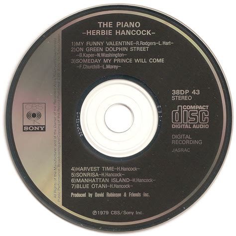 The First Pressing CD Collection: Herbie Hancock - The Piano