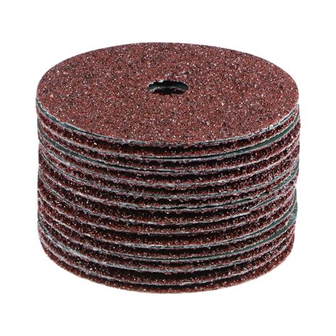 Uxcell 25pcs 16 Grit Aluminum Oxide Resin Fiber Discs 4 X5 8 Sanding