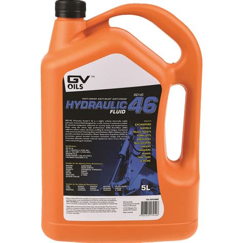 Gvoil Hydraulic Fluid Iso 46 5l Gvhyd46005 Gv Oil Repco Australia