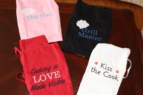 Adult Aprons With Embroidered Sayings Etsy