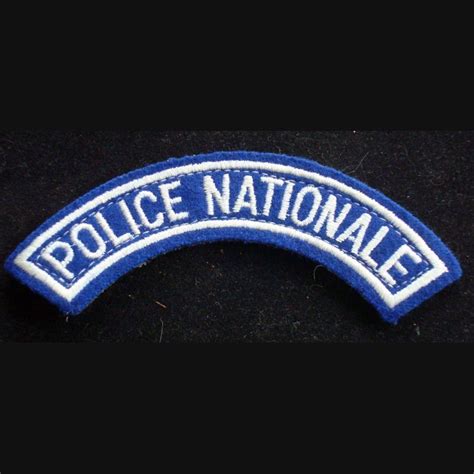 Insigne Tissu De Manche De La Police Nationale