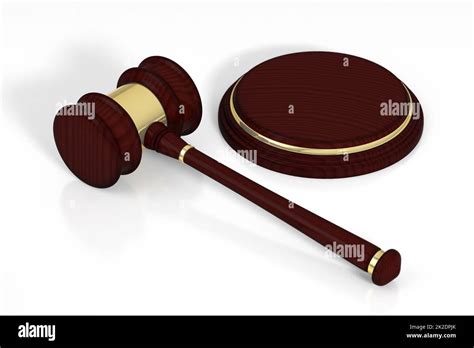 Wooden Judge Gavel And Soundboard Stock Photo Alamy