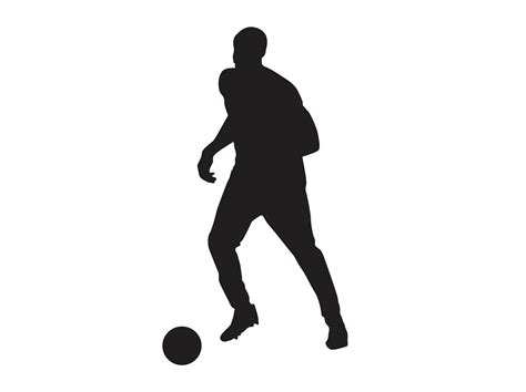 Silhouette Of A Soccer Player 22386471 PNG