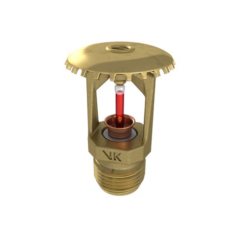 Viking Quick Response Fire Sprinkler Head Upright Glass Bulb Brass 12978 Century Fire