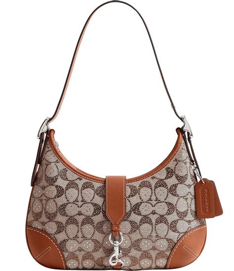 Coach The Coach Originals Hamptons 2005 Crystal Signature Jacquard Hobo