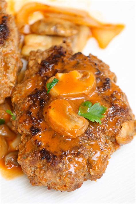 Bobby Flay Salisbury Steak Recipe With Mushroom Gravy