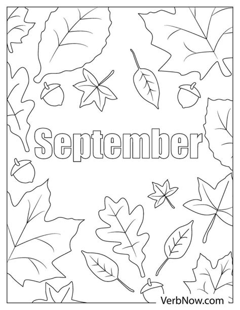 Free September Coloring Pages For Download Printable Pdf