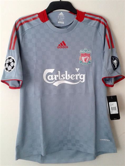 Liverpool Away Football Shirt 2008 2009 Sponsored By Carlsberg