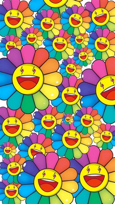 Takashi Murakami Flower Murakami Flower Trippy Iphone Hippie Hd