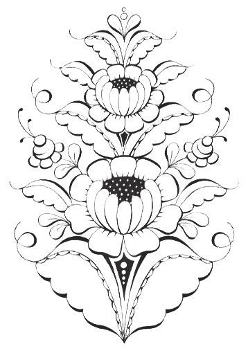 Pin By Myrna Nichols On Woodburning Folk Art Flowers Flower Drawing