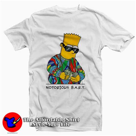 Get Buy Notorious Bart Simpson Tee Shirt On Sale