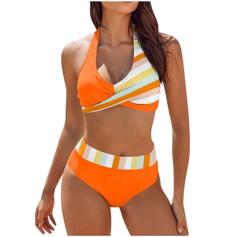 Dihao High Waisted Bikini Set For Women Clearance Plus Size Women S