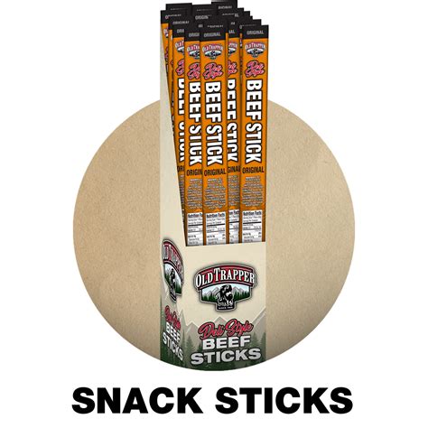 Old Trapper Smoked Snacks Beef Jerky Beef Sticks Made In The Usa