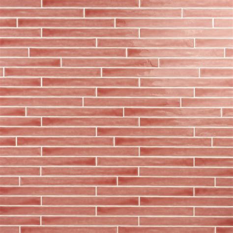 Carolina Coral Pink X Polished Ceramic Wall Tile Tile Trends