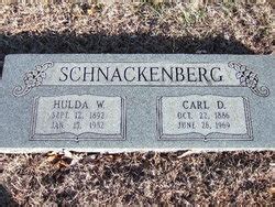 Hulda W Schnackenberg 1892 1982 Homenaje De Find A Grave