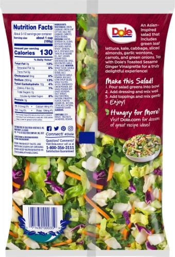 Dole Sesame Asian Chopped Salad Kit 12 25 Oz Smith’s Food And Drug