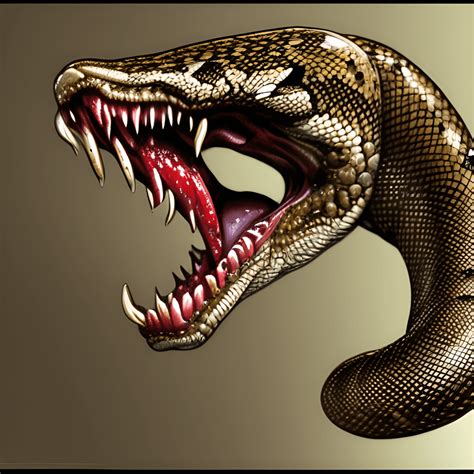 Rattlesnake Fangs Venom Blood Graphic · Creative Fabrica