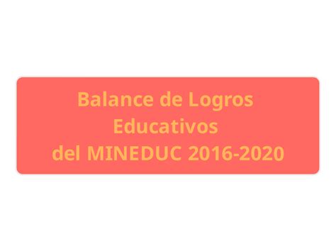 Balance de Logros Educativos de Мыслительная карта