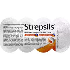 Buy Strepsils Sore Throat Lozenges Orange S Online At Best Price