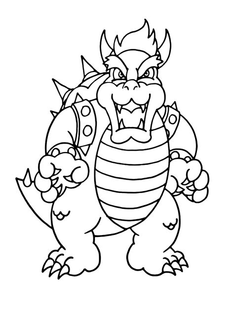 25 páginas para colorear de Bowser ColoringPagesOnly