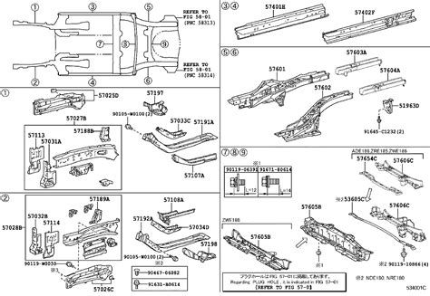 TOYOTA AURIS HYBRID UKPZWE186L DWXNBW BODY FLOOR SIDE MEMBER