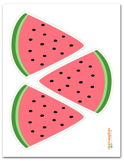 Printable Watermelon Craft